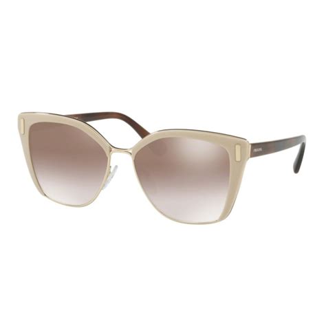 Prada PR 56TS VHR4O0 Sunglasses Light Brown/Pale Gold